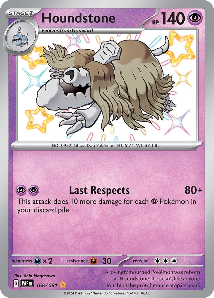 Image for Houndstone (168/091) [SV: Paldean Fates] - Pokemon