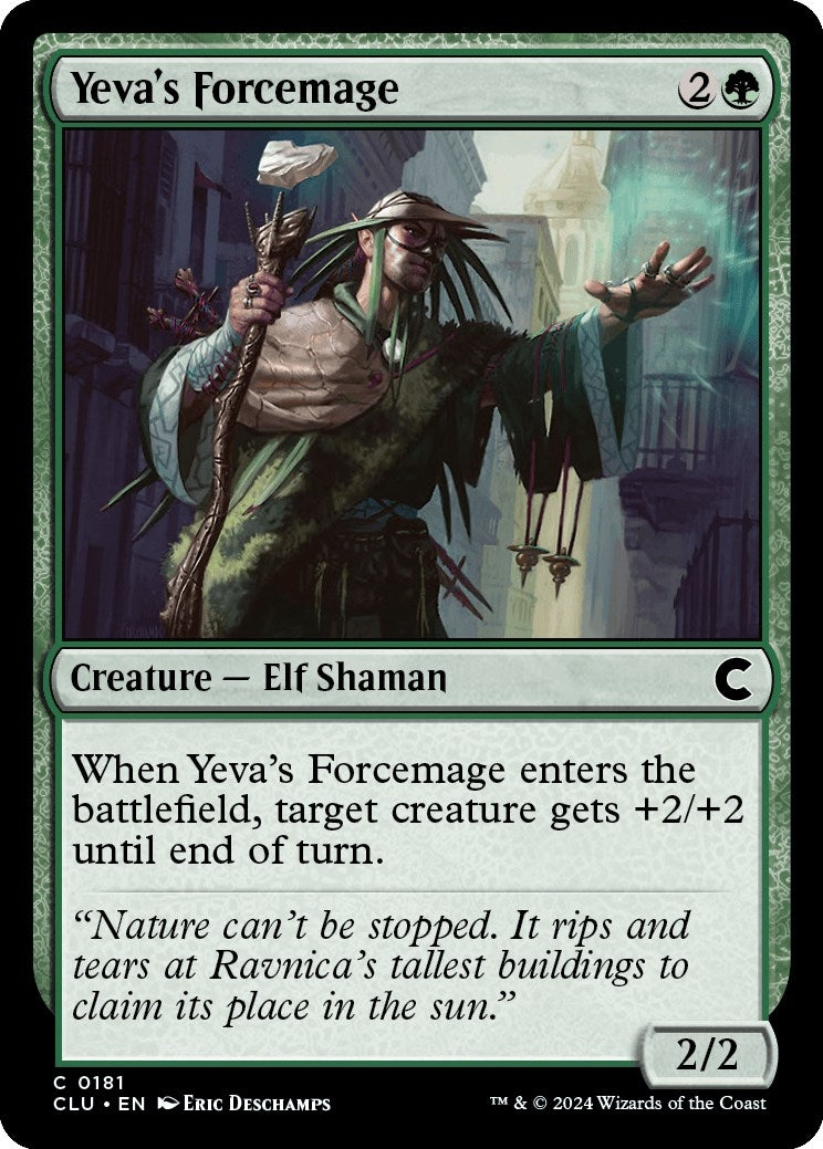 Image for Yeva's Forcemage (181) [Ravnica: Clue Edition] - Magic: The Gathering