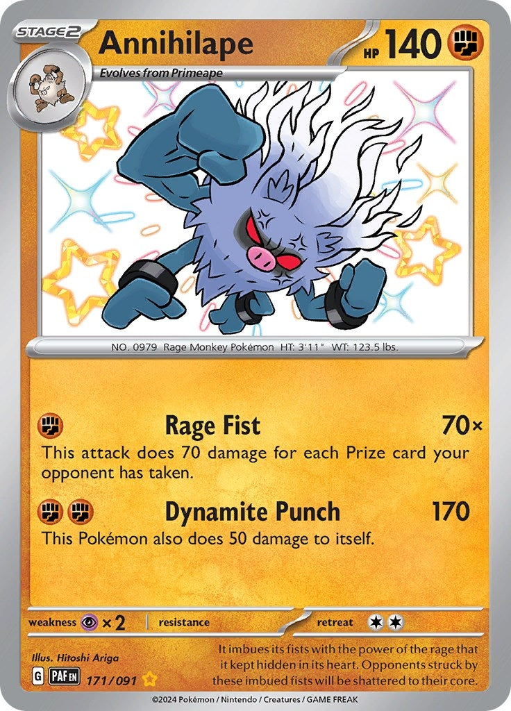 Image for Annihilape (171/091) [SV: Paldean Fates] - Pokemon