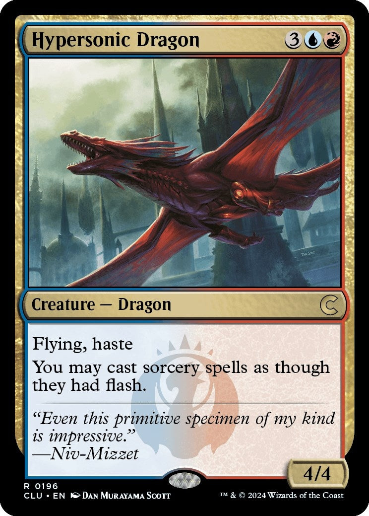 Image for Hypersonic Dragon (196) [Ravnica: Clue Edition] - Magic: The Gathering