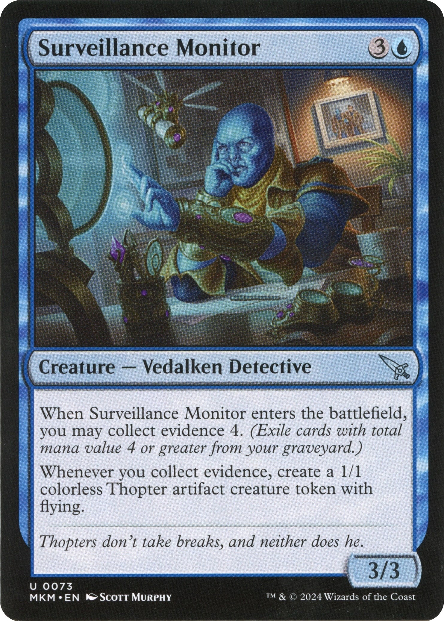 Image for Surveillance Monitor (a) (73) [Murders at Karlov Manor] - Magic: The Gathering