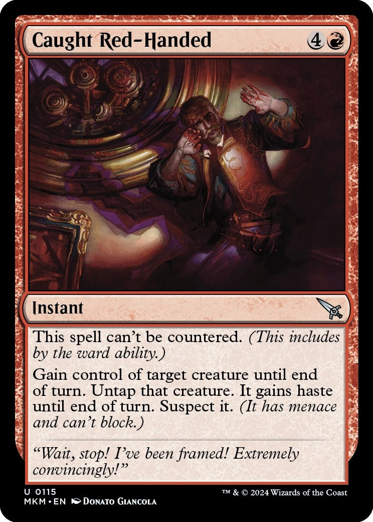 Image for Caught Red-Handed (115) [Murders at Karlov Manor] - Magic: The Gathering