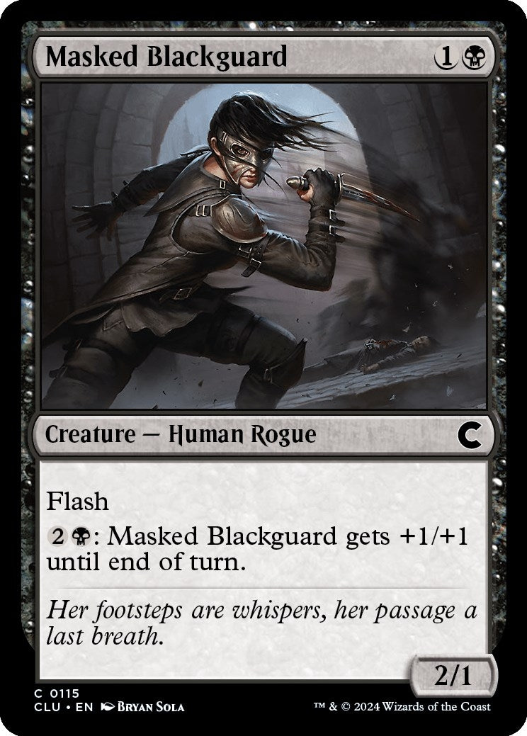 Image for Masked Blackguard (115) [Ravnica: Clue Edition] - Magic: The Gathering