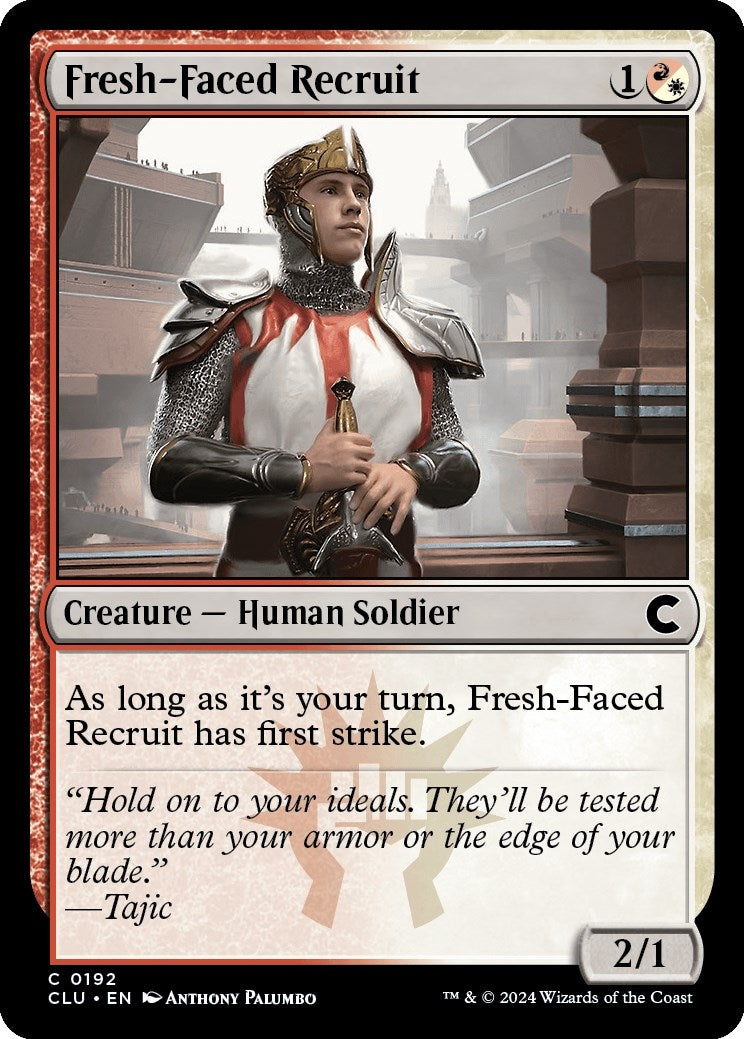Image for Fresh-Faced Recruit (192) [Ravnica: Clue Edition] - Magic: The Gathering