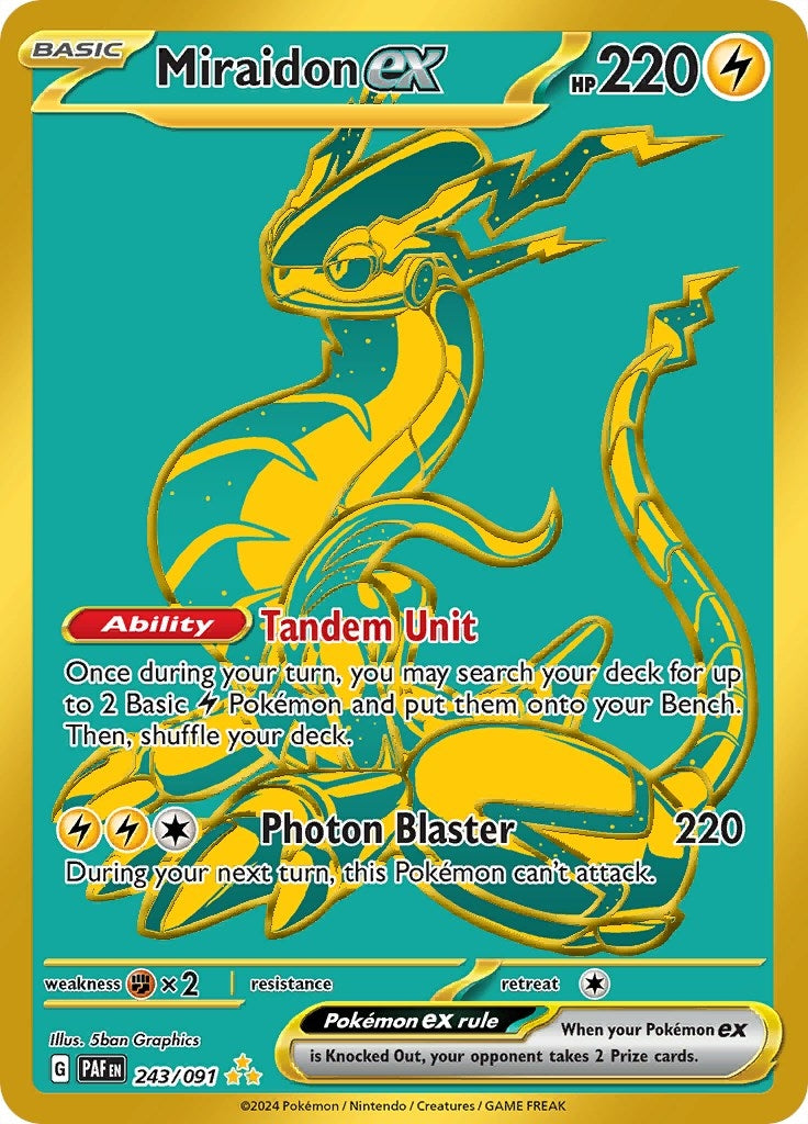 Image for Miraidon ex (243/091) [SV: Paldean Fates] - Pokemon