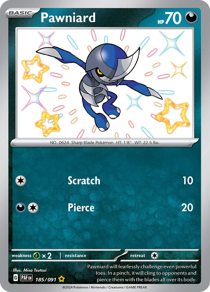 Image for Pawniard (185/091) [SV: Paldean Fates] - Pokemon