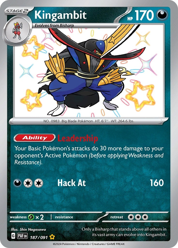 Image for Kingambit (187/091) [SV: Paldean Fates] - Pokemon