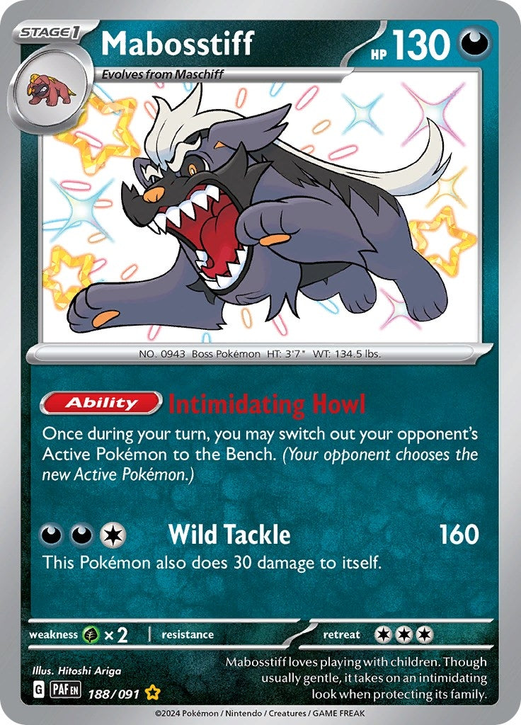Image for Mabosstiff (188/091) [SV: Paldean Fates] - Pokemon