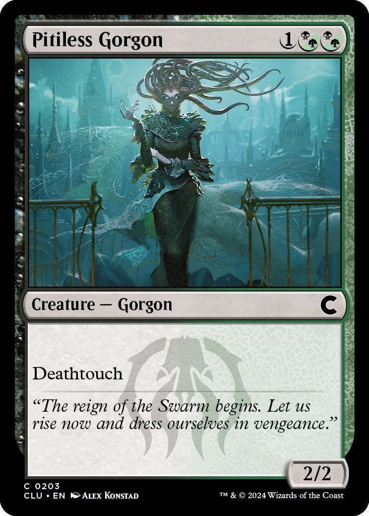 Image for Pitiless Gorgon (203) [Ravnica: Clue Edition] - Magic: The Gathering