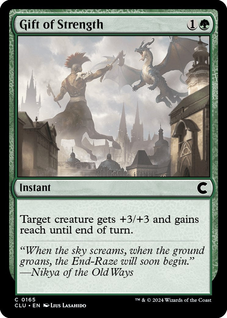Image for Gift of Strength (165) [Ravnica: Clue Edition] - Magic: The Gathering