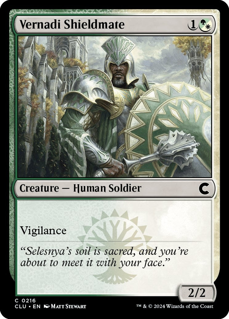 Image for Vernadi Shieldmate (216) [Ravnica: Clue Edition] - Magic: The Gathering