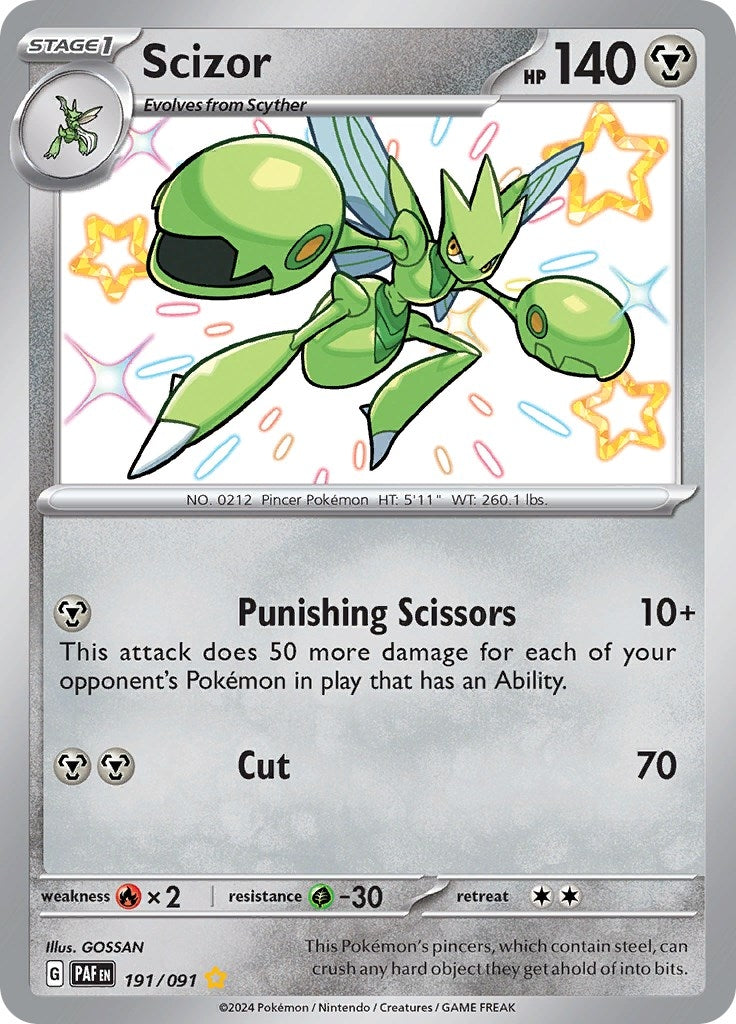 Image for Scizor (191/091) [SV: Paldean Fates] - Pokemon