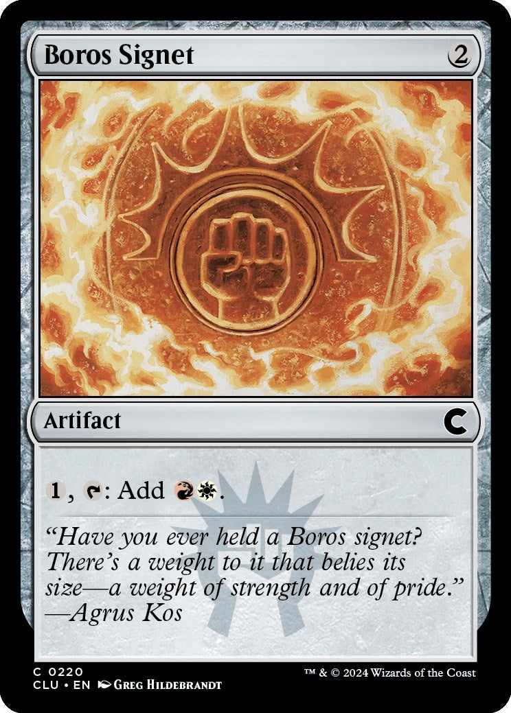 Image for Boros Signet (220) [Ravnica: Clue Edition] - Magic: The Gathering