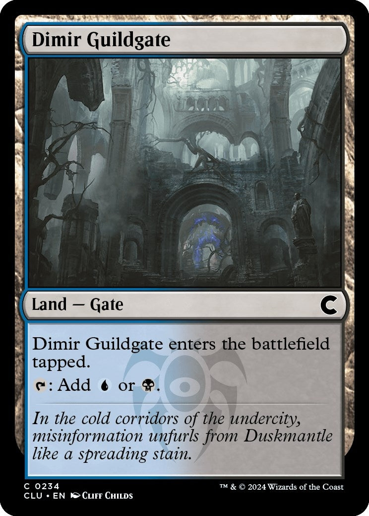 Image for Dimir Guildgate (234) [Ravnica: Clue Edition] - Magic: The Gathering