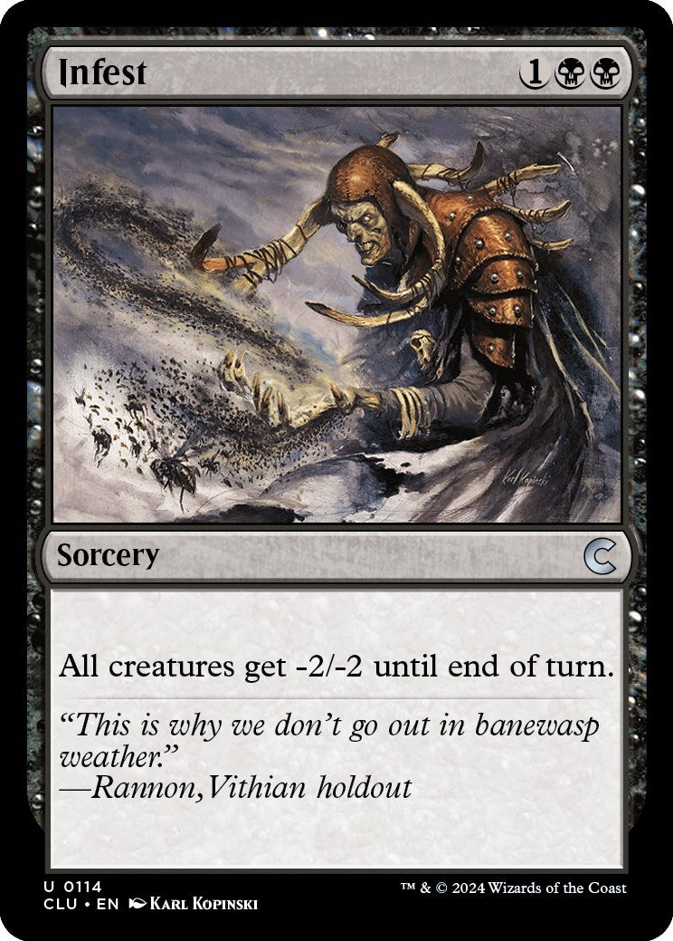 Image for Infest (114) [Ravnica: Clue Edition] - Magic: The Gathering