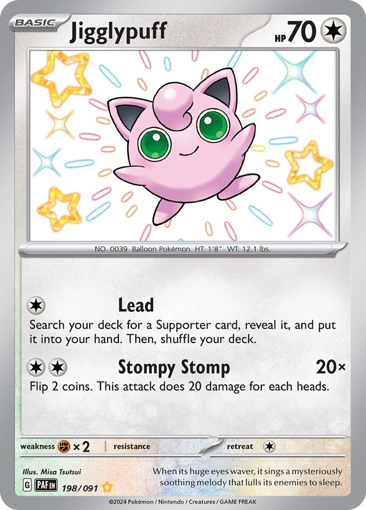 Image for Jigglypuff (198/091) [SV: Paldean Fates] - Pokemon