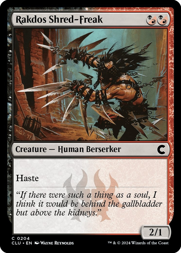 Image for Rakdos Shred-Freak (204) [Ravnica: Clue Edition] - Magic: The Gathering