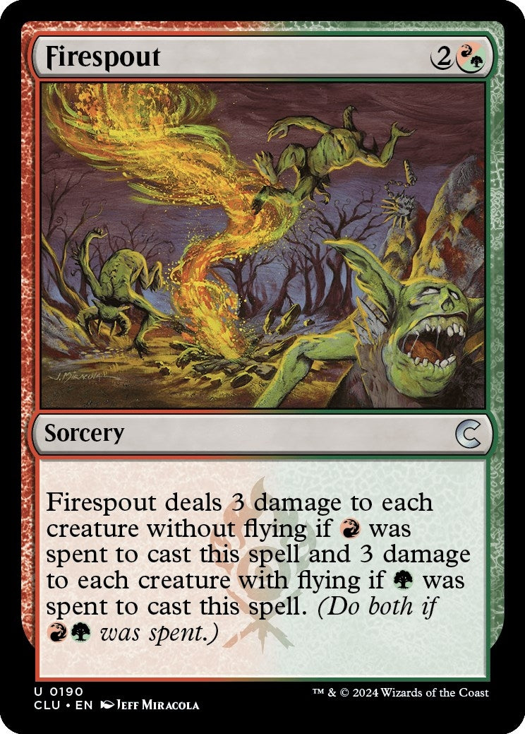 Image for Firespout (190) [Ravnica: Clue Edition] - Magic: The Gathering