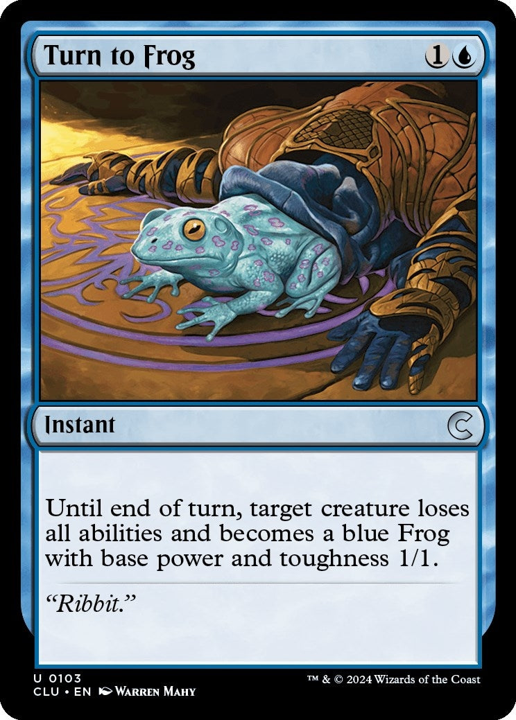 Image for Turn to Frog (103) [Ravnica: Clue Edition] - Magic: The Gathering