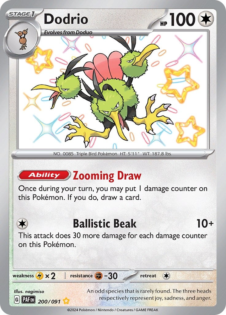 Image for Dodrio (200/091) [SV: Paldean Fates] - Pokemon