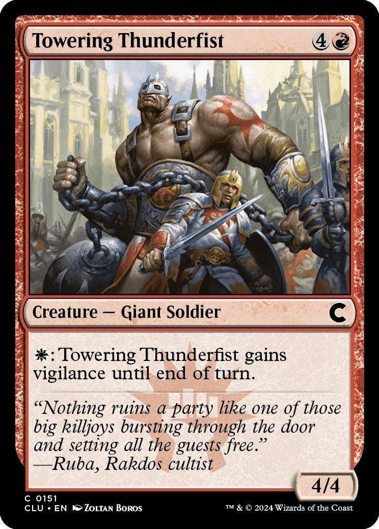 Image for Towering Thunderfist (151) [Ravnica: Clue Edition] - Magic: The Gathering