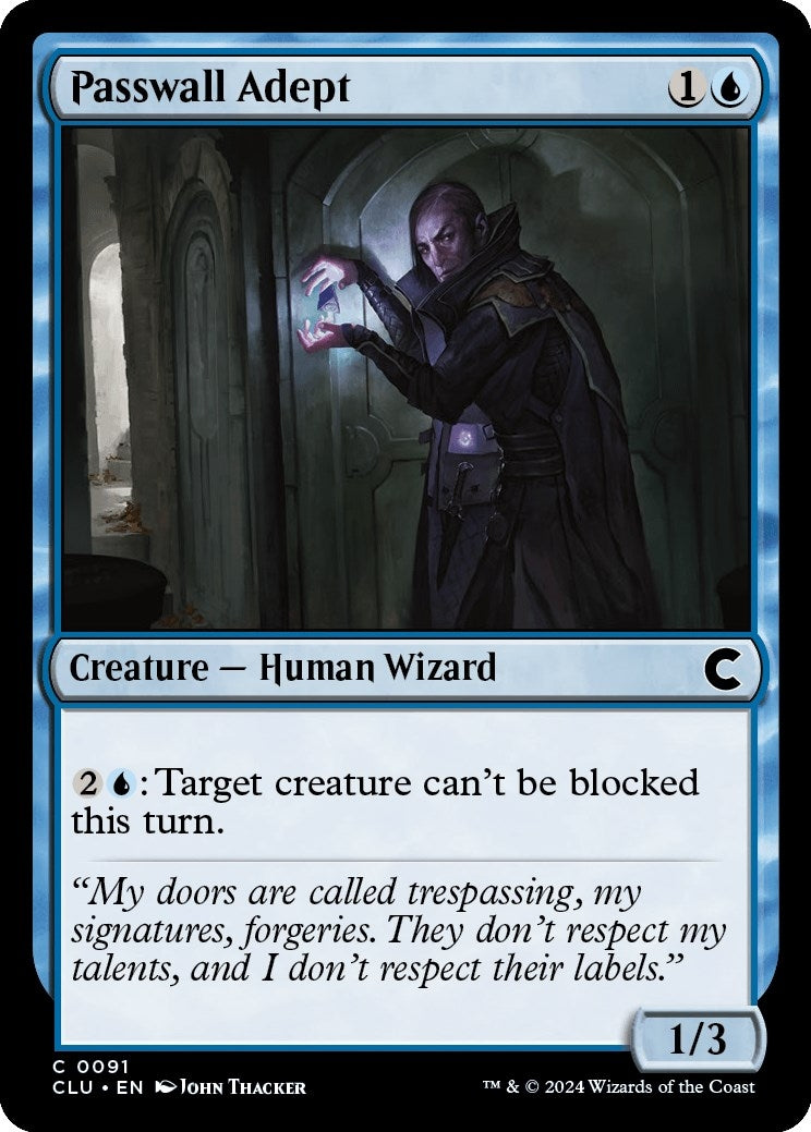 Image for Passwall Adept (91) [Ravnica: Clue Edition] - Magic: The Gathering