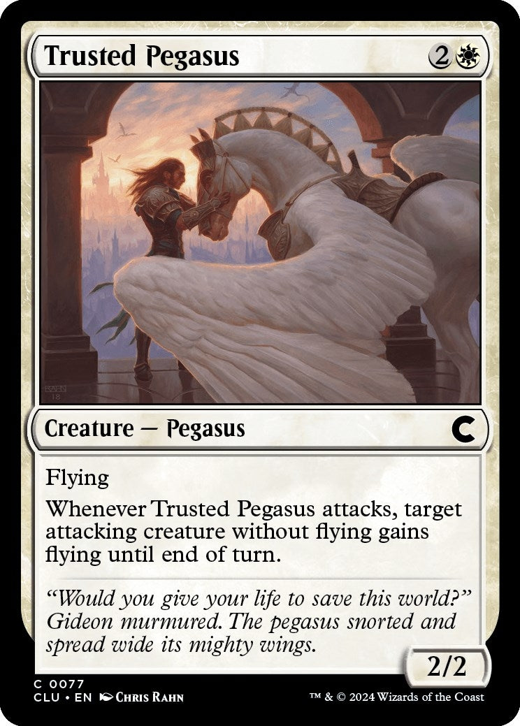Image for Trusted Pegasus (77) [Ravnica: Clue Edition] - Magic: The Gathering