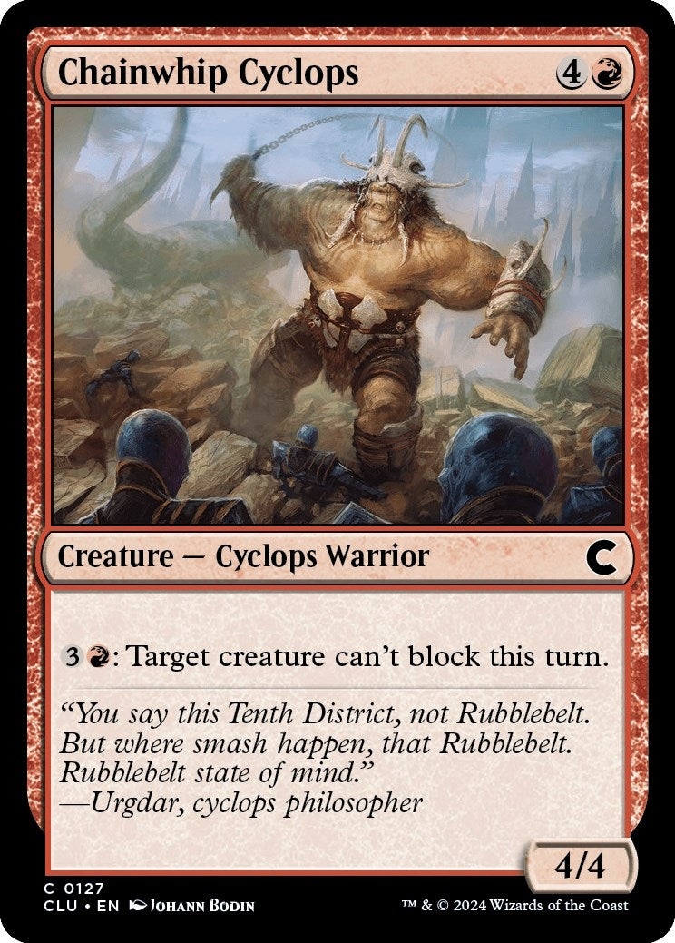 Image for Chainwhip Cyclops (127) [Ravnica: Clue Edition] - Magic: The Gathering