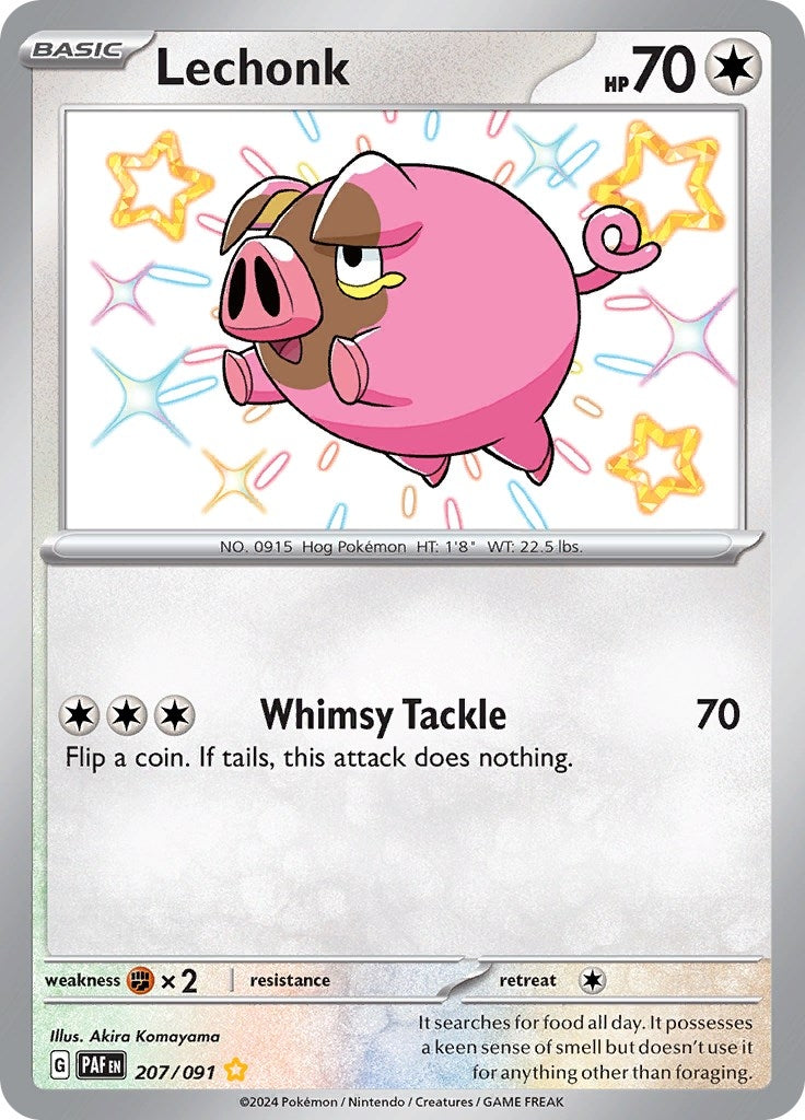 Image for Lechonk (207/091) [SV: Paldean Fates] - Pokemon