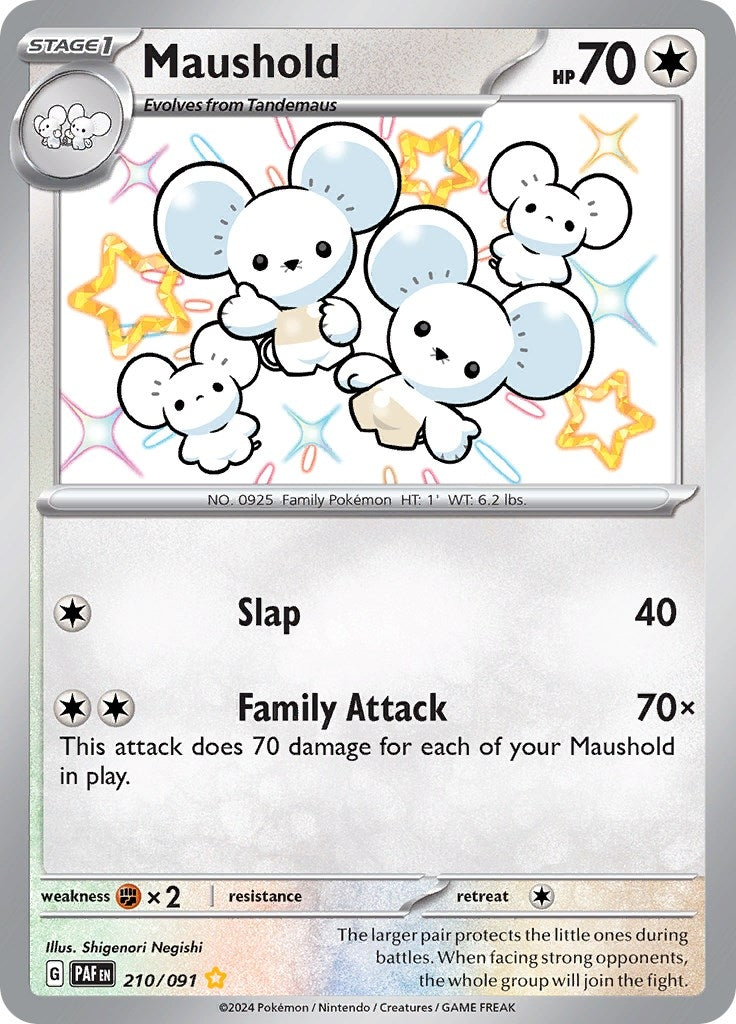 Image for Maushold (210/091) [SV: Paldean Fates] - Pokemon