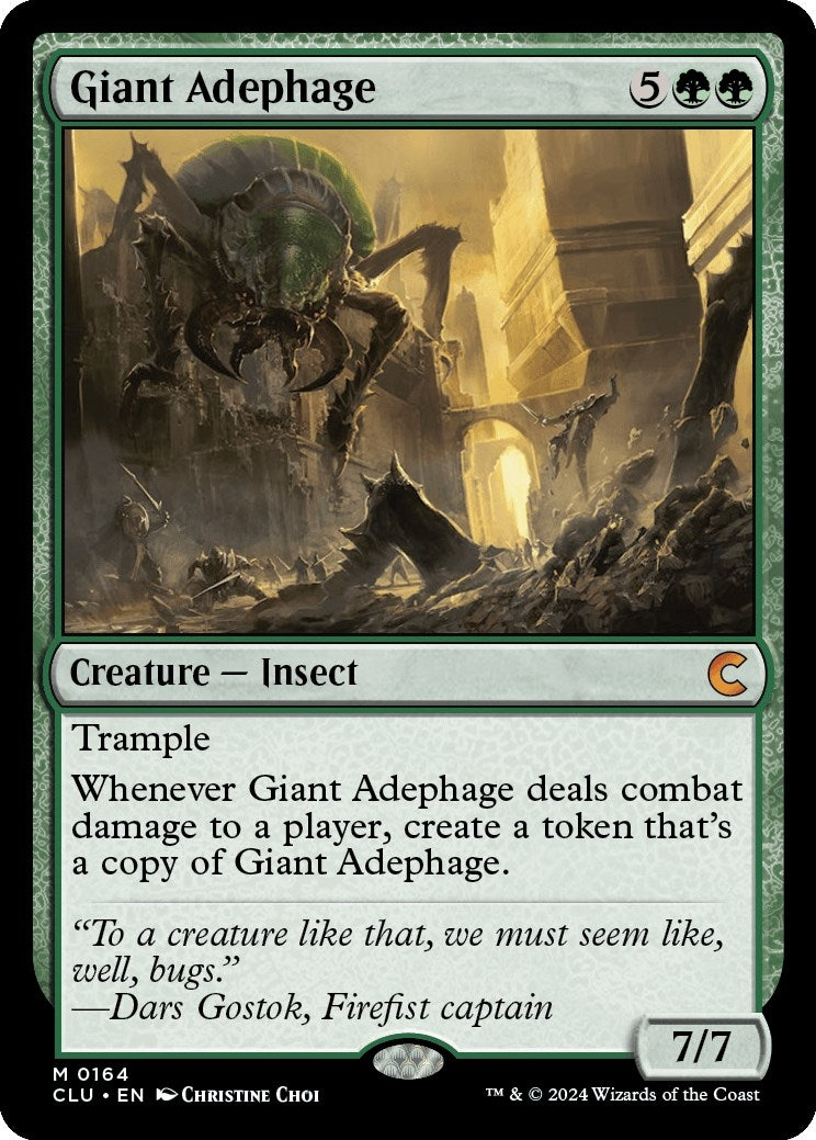 Image for Giant Adephage (164) [Ravnica: Clue Edition] - Magic: The Gathering
