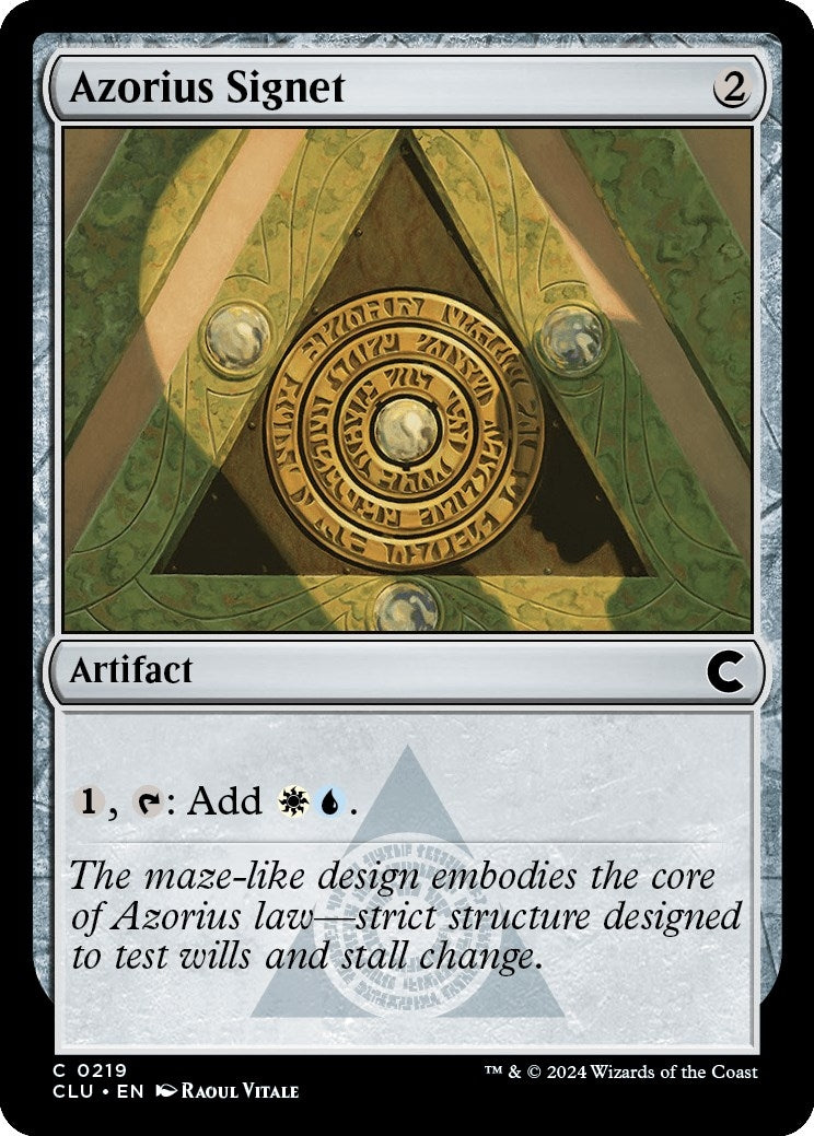 Image for Azorius Signet (219) [Ravnica: Clue Edition] - Magic: The Gathering