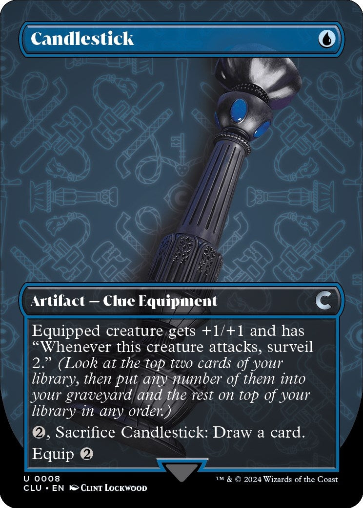 Image for Candlestick (Borderless) (8) [Ravnica: Clue Edition] - Magic: The Gathering