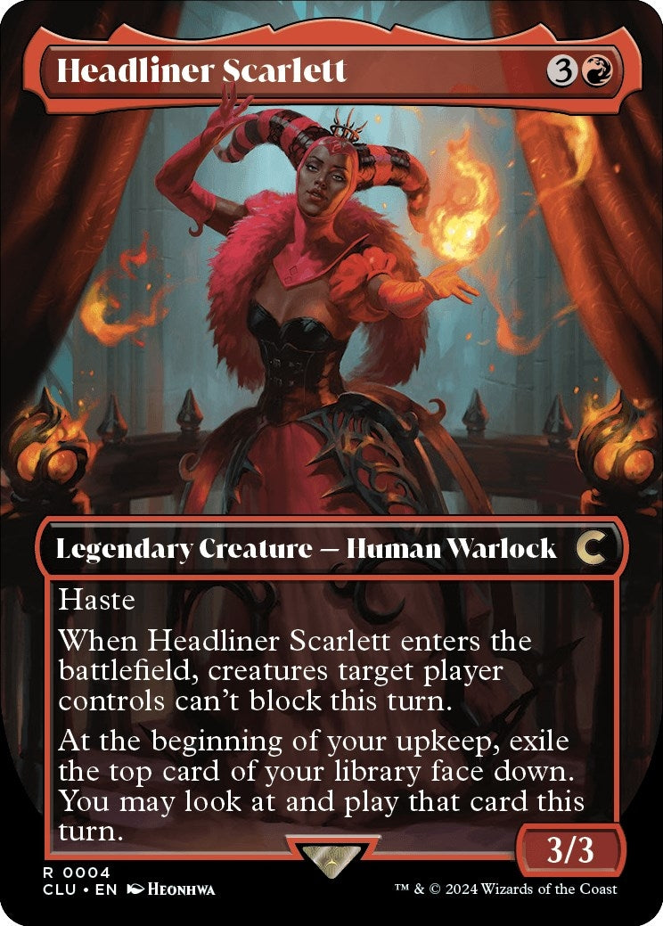Image for Headliner Scarlett (Borderless) (4) [Ravnica: Clue Edition] - Magic: The Gathering