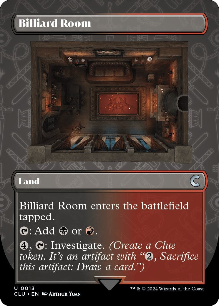 Image for Billiard Room (Borderless) (13) [Ravnica: Clue Edition] - Magic: The Gathering