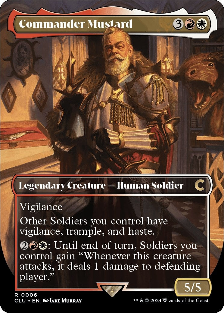 Image for Commander Mustard (Borderless) (6) [Ravnica: Clue Edition] - Magic: The Gathering