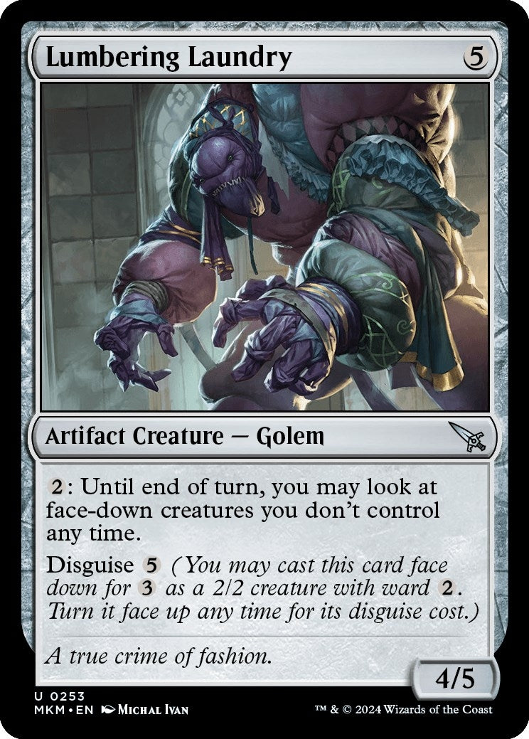Image for Lumbering Laundry (253) [Murders at Karlov Manor] - Magic: The Gathering