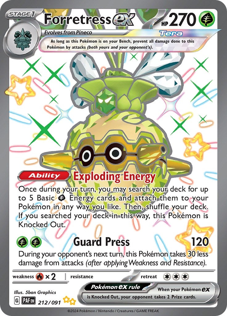 Image for Forretress ex (212/091) [SV: Paldean Fates] - Pokemon
