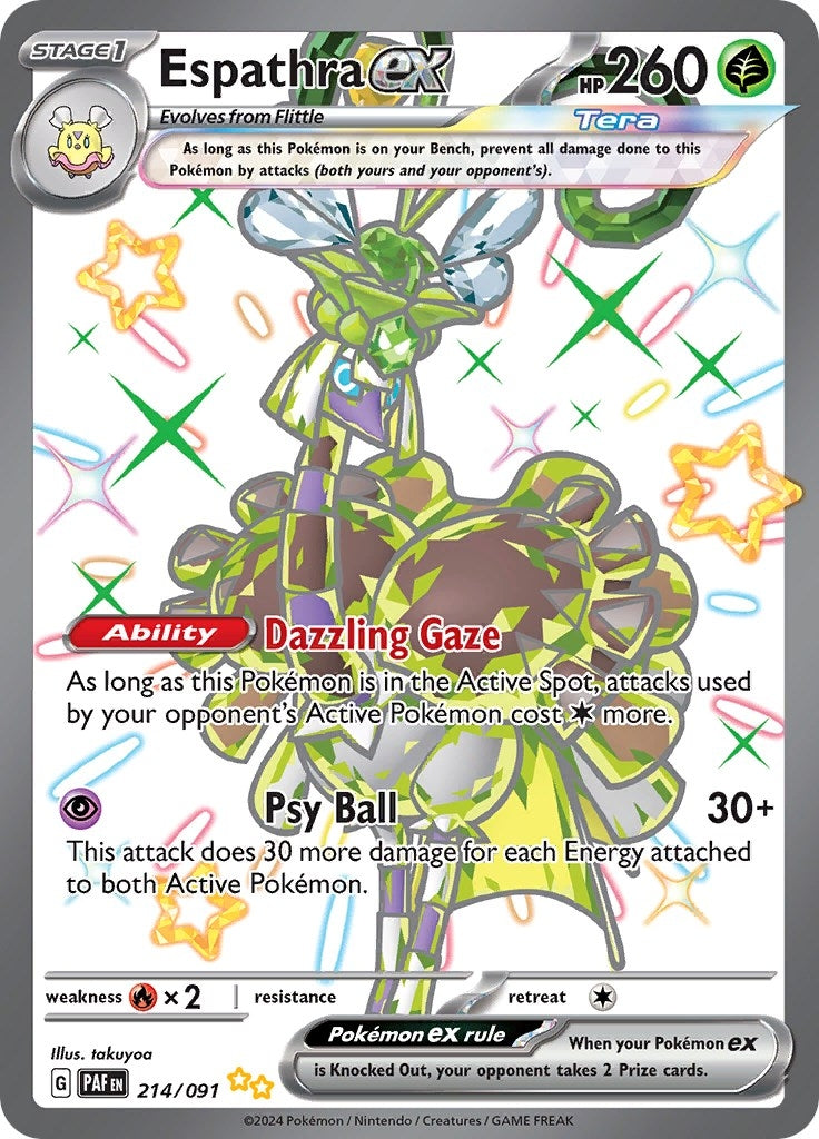 Image for Espathra ex (214/091) [SV: Paldean Fates] - Pokemon