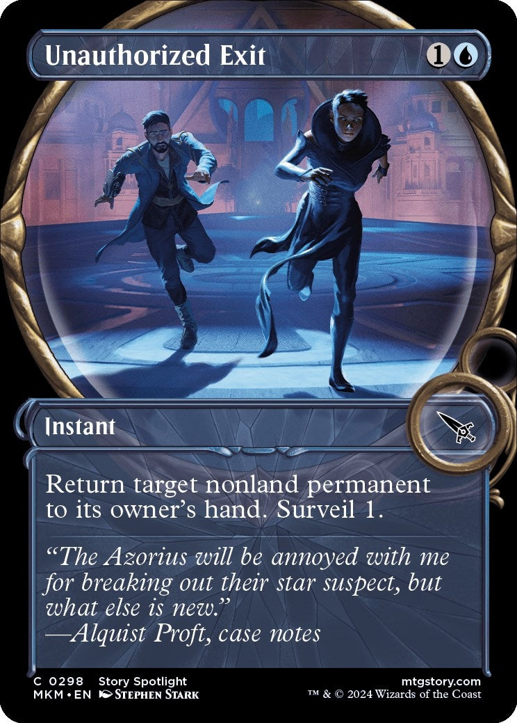 Image for Unauthorized Exit (Showcase) (298) [Murders at Karlov Manor] - Magic: The Gathering