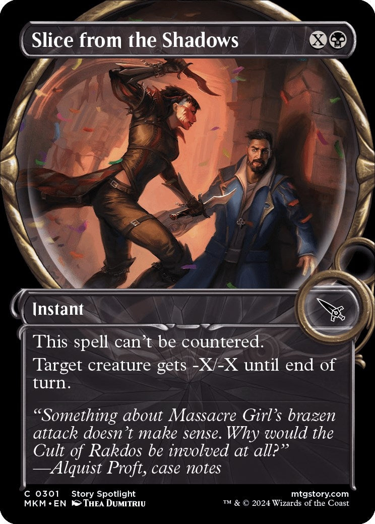 Image for Slice from the Shadows (Showcase) (301) [Murders at Karlov Manor] - Magic: The Gathering