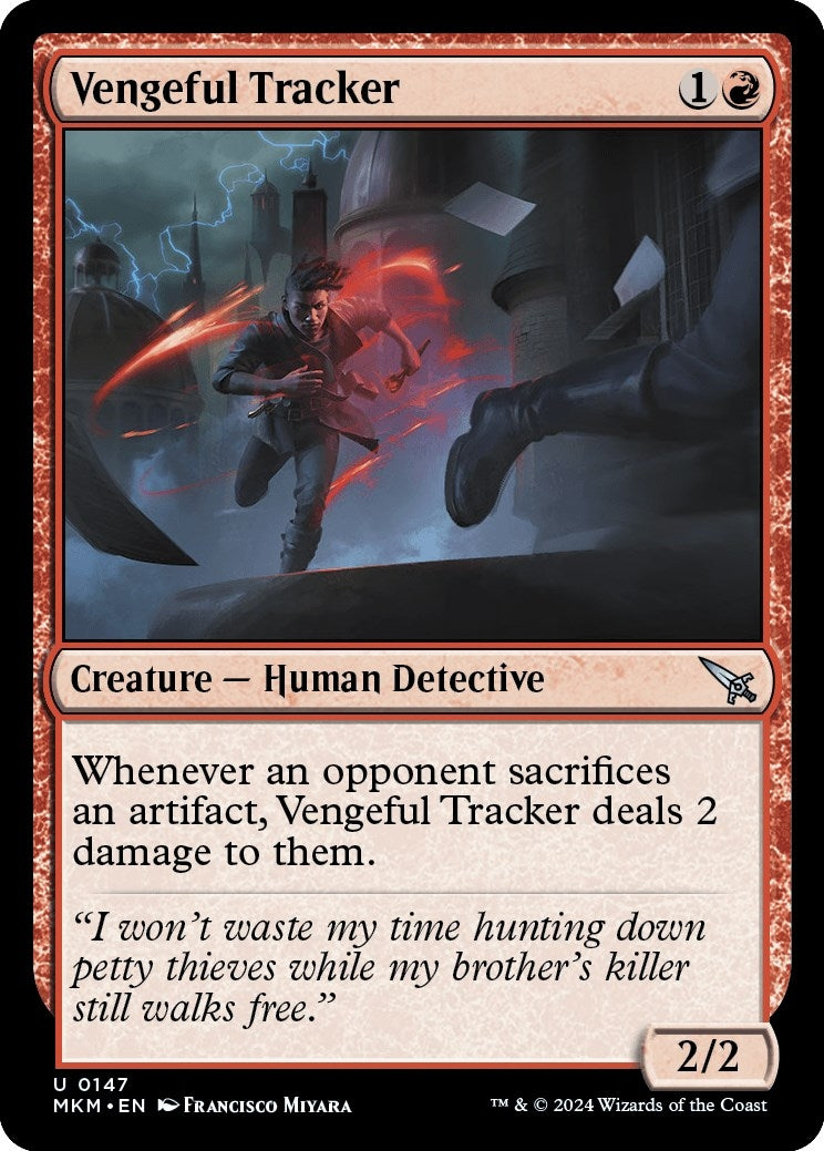 Image for Vengeful Tracker (147) [Murders at Karlov Manor] - Magic: The Gathering