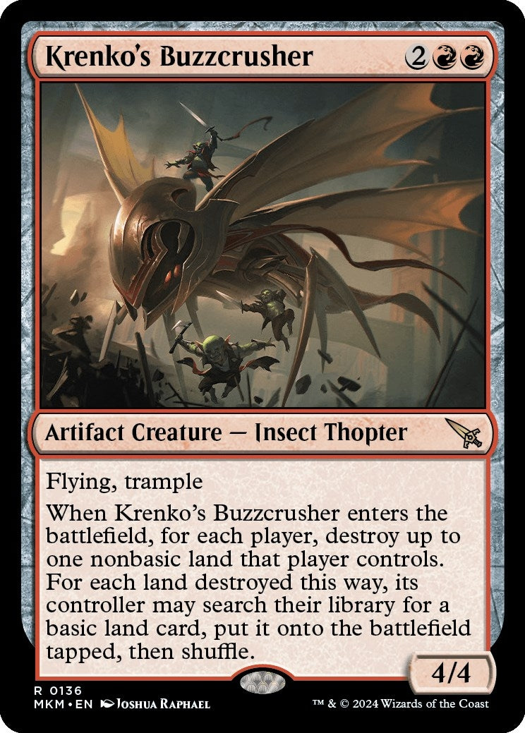 Image for Krenko's Buzzcrusher (136) [Murders at Karlov Manor] - Magic: The Gathering
