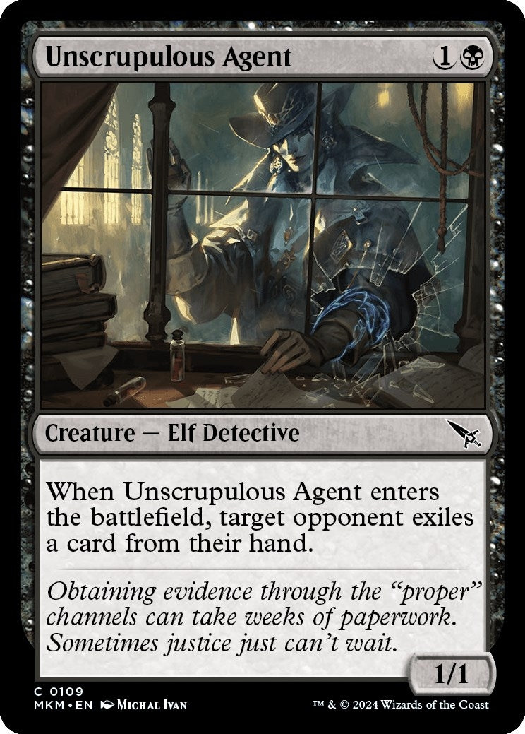 Image for Unscrupulous Agent (109) [Murders at Karlov Manor] - Magic: The Gathering