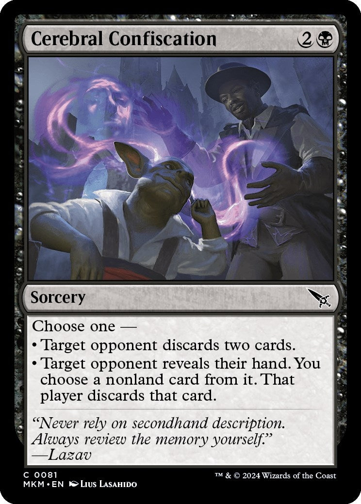 Image for Cerebral Confiscation (81) [Murders at Karlov Manor] - Magic: The Gathering
