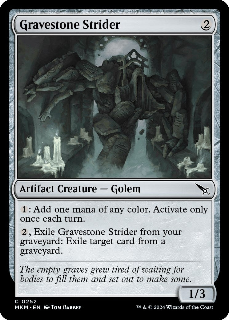 Image for Gravestone Strider (252) [Murders at Karlov Manor] - Magic: The Gathering