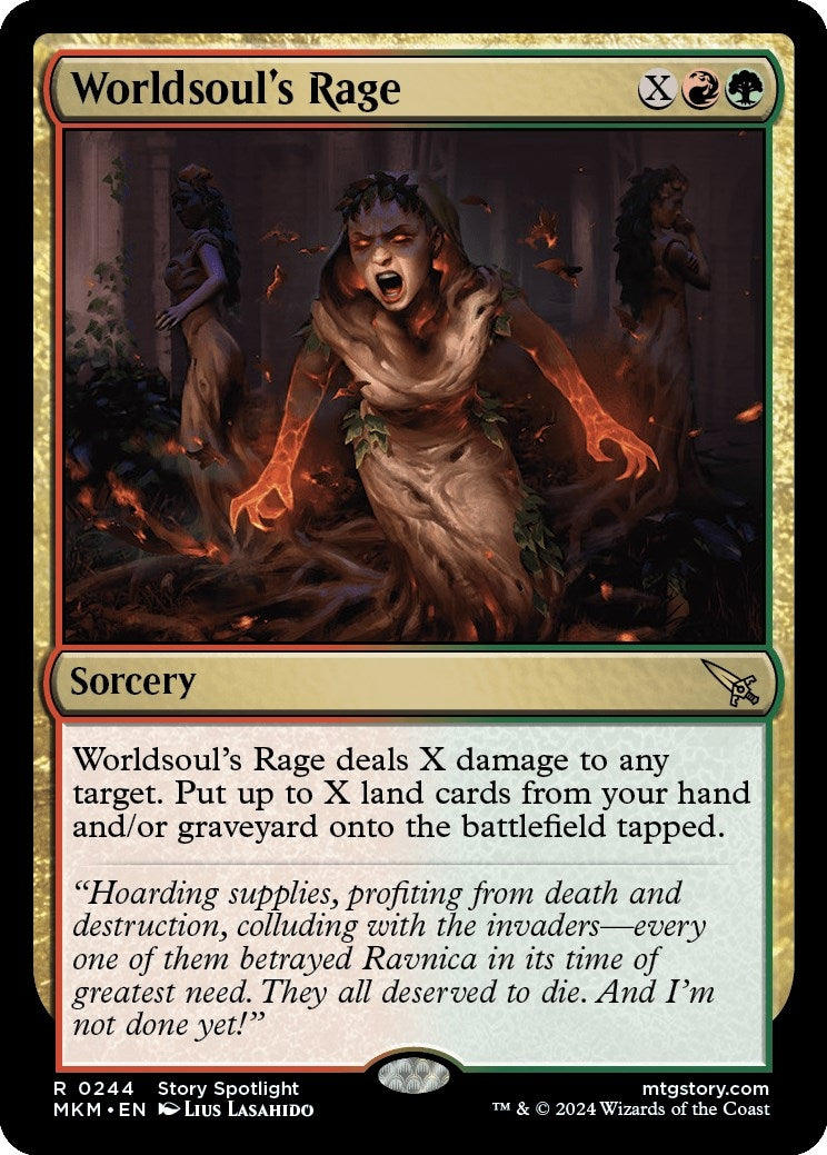 Image for Worldsoul's Rage (244) [Murders at Karlov Manor] - Magic: The Gathering