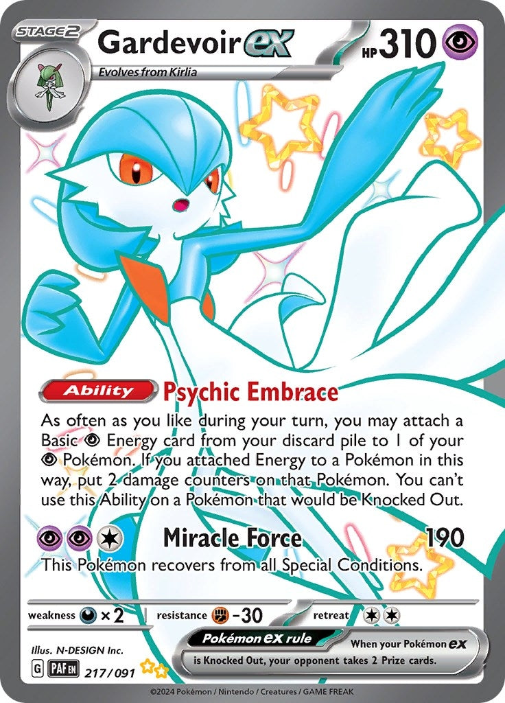 Image for Gardevoir ex (217/091) [SV: Paldean Fates] - Pokemon
