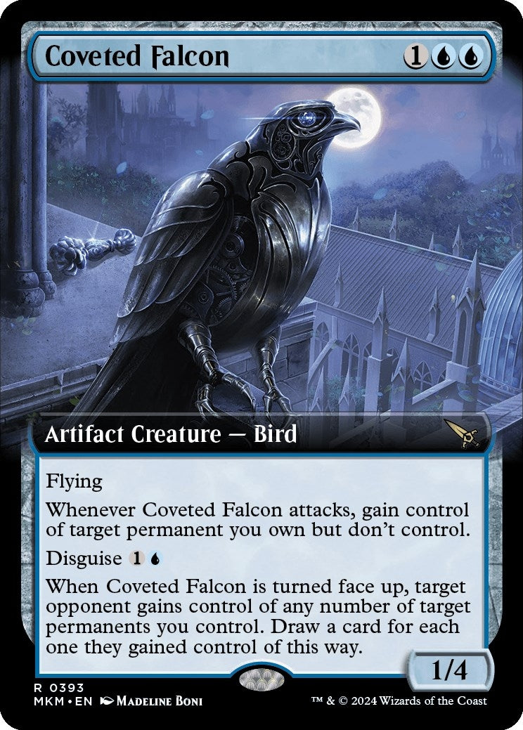 Image for Coveted Falcon (Extended Art) (393) [Murders at Karlov Manor] - Magic: The Gathering