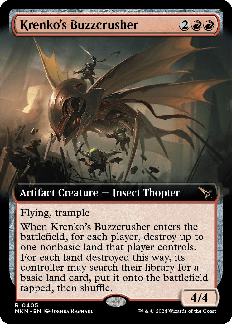 Image for Krenko's Buzzcrusher (Extended Art) (405) [Murders at Karlov Manor] - Magic: The Gathering
